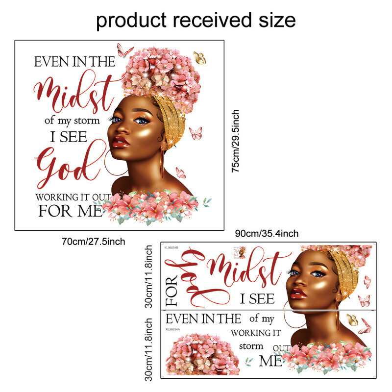 Butterfly Girl Slogan englezesc Autocolante de perete Decorare fereastră de fundal Autocolant autoadeziv Decor estetic pentru cameră