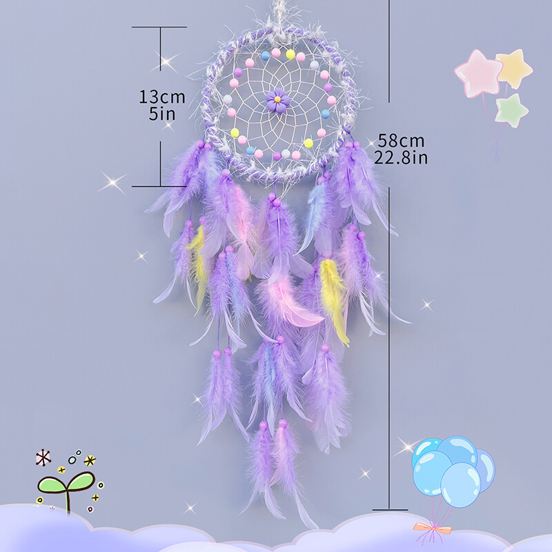Apărător de vise Clopoței de vânt realizat manual Perdele pentru dormitor Ornamente pentru agățat de mașină Pandantiv de perete Cadouri pentru festivaluri de naștere Artizanat pentru decorarea casei