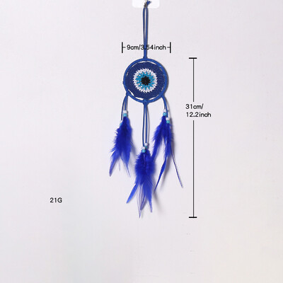 Pompom Ball Cat Dream Catcher Κρεμαστό κόσμημα για κορίτσια Διακόσμηση Κοιτώνα Χειροποίητο πουπουλένιο Ονειροπαγίδα με ελαφρύ στολίδι