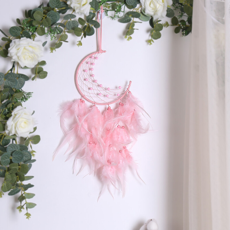 50 cm Dream Catcher Wind Chimes Mini Handmade Stil Indian Pene Dreamcatcher Pandantiv Agățat Dormitor Ornament de Decorare
