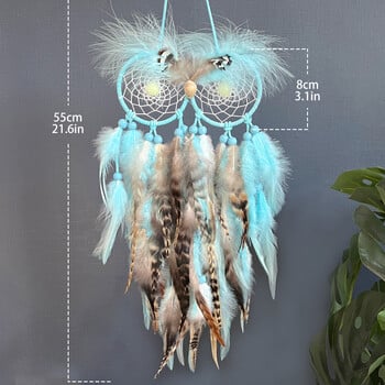 Dream Catcher Χειροποίητα φτερά Wind Chime Δημιουργικά στολίδια κρεμαστά σαλονιού Κρεμαστό τοίχου Δώρα Φεστιβάλ Διακοσμήσεις σπιτιού