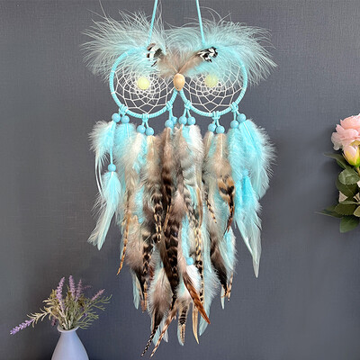 Dream Catcher Χειροποίητα φτερά Wind Chime Δημιουργικά στολίδια κρεμαστά σαλονιού Κρεμαστό τοίχου Δώρα Φεστιβάλ Διακοσμήσεις σπιτιού