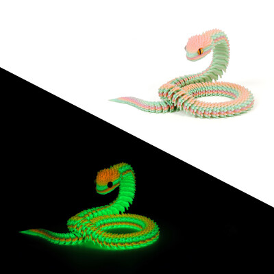 Νέα 30 εκ. 3D τυπωμένη διακόσμηση φιδιών 3D εκτυπωμένα ζώα Αξεσουάρ γραφείου Διακόσμηση δωματίου Τραπέζι γραφείου Αστείο στολίδι φιδιού έτους