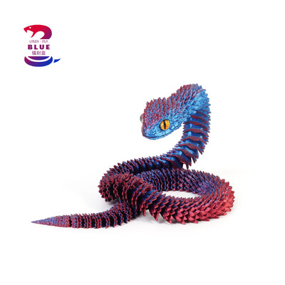 Νέα 30 εκ. 3D τυπωμένη διακόσμηση φιδιών 3D εκτυπωμένα ζώα Αξεσουάρ γραφείου Διακόσμηση δωματίου Τραπέζι γραφείου Αστείο στολίδι φιδιού έτους