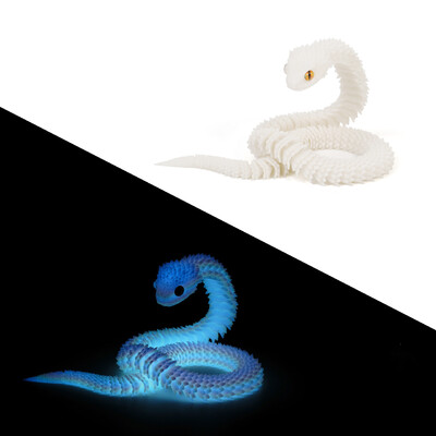 Νέα 30 εκ. 3D τυπωμένη διακόσμηση φιδιών 3D εκτυπωμένα ζώα Αξεσουάρ γραφείου Διακόσμηση δωματίου Τραπέζι γραφείου Αστείο στολίδι φιδιού έτους