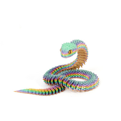 Νέα 30 εκ. 3D τυπωμένη διακόσμηση φιδιών 3D εκτυπωμένα ζώα Αξεσουάρ γραφείου Διακόσμηση δωματίου Τραπέζι γραφείου Αστείο στολίδι φιδιού έτους