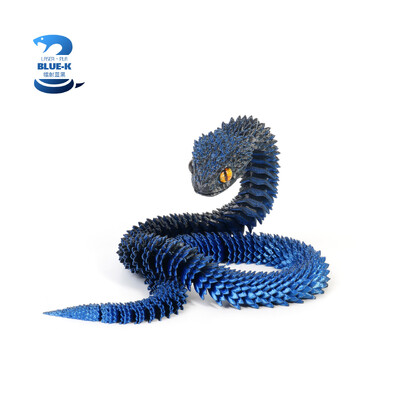 Νέα 30 εκ. 3D τυπωμένη διακόσμηση φιδιών 3D εκτυπωμένα ζώα Αξεσουάρ γραφείου Διακόσμηση δωματίου Τραπέζι γραφείου Αστείο στολίδι φιδιού έτους