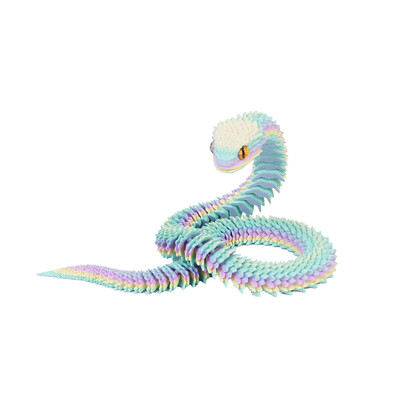Νέα 30 εκ. 3D τυπωμένη διακόσμηση φιδιών 3D εκτυπωμένα ζώα Αξεσουάρ γραφείου Διακόσμηση δωματίου Τραπέζι γραφείου Αστείο στολίδι φιδιού έτους