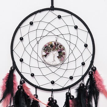 Gothic Dreamcatcher Πολύχρωμο φτερό Wind Chime Κρυστάλλινο Χειροποίητο Σαλόνι Υπνοδωμάτιο Κρεμαστό Στολίδια Κρεμαστό τοίχου Διακόσμηση σπιτιού