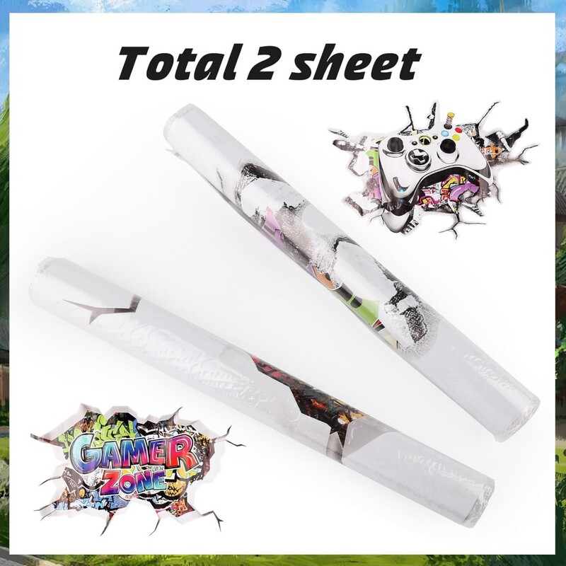 Autocolante de perete pentru jucători Autocolante de jocuri pe perete pentru camera băieților Zona de jocuri Dormitor Home Decor PVC Tapet Decalcomanii artistici