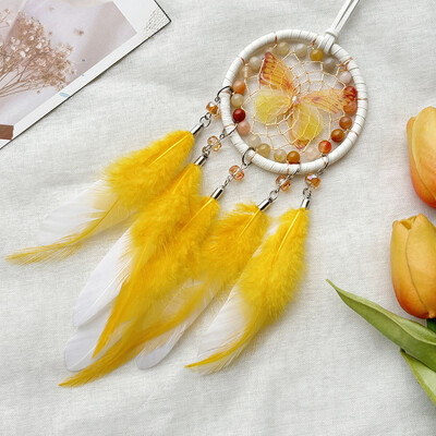 Dream Catcher Χειροποίητα υφαντά πεταλούδα Wind Chimes Εξαιρετικά στολίδια κρεμαστά αυτοκινήτου Δώρα γιορτής γενεθλίων Διακοσμήσεις γιορτινής γιορτής