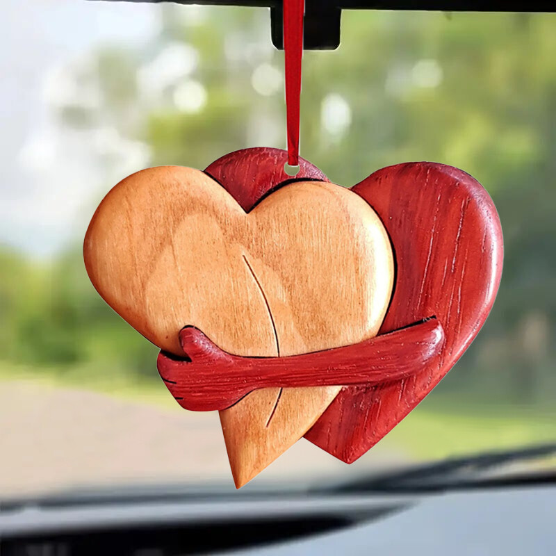 Ziua Îndrăgostiților Pandantiv cu inimă de dragoste Decoratiuni de nuntă Meșteșuguri de dragoste Ornamente de agățat Inimă de dragoste fericită Puzzle din lemn Cele mai bune cadouri