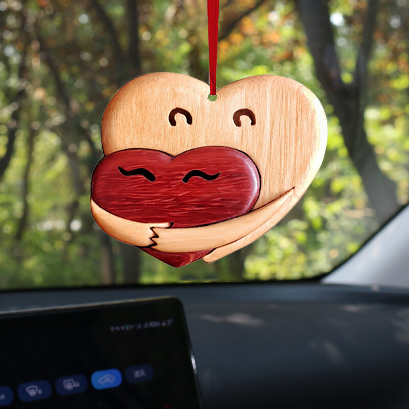Ziua Îndrăgostiților Pandantiv cu inimă de dragoste Decoratiuni de nuntă Meșteșuguri de dragoste Ornamente de agățat Inimă de dragoste fericită Puzzle din lemn Cele mai bune cadouri