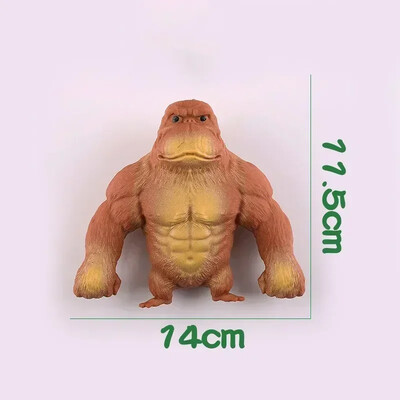 Sand Squishy Monkey Antistress Rubber ελαστικό γίγαντας ουρακοτάγκος άφθαρτος ελαστικός γορίλας κούκλα αποσυμπίεσης παιχνίδι μαϊμού