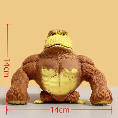 Sand Squishy Monkey Antistress Rubber ελαστικό γίγαντας ουρακοτάγκος άφθαρτος ελαστικός γορίλας κούκλα αποσυμπίεσης παιχνίδι μαϊμού