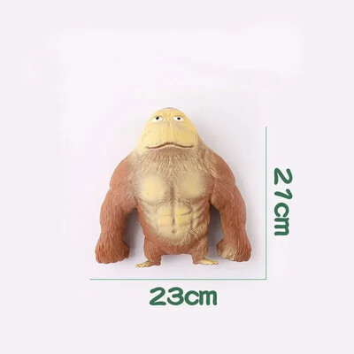 Sand Squishy Monkey Antistress Rubber ελαστικό γίγαντας ουρακοτάγκος άφθαρτος ελαστικός γορίλας κούκλα αποσυμπίεσης παιχνίδι μαϊμού