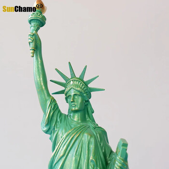 Τουριστικό αναμνηστικό του Creative Statue of Liberty Μοντέλο χειροτεχνίας Εμφάνιση ειδώλων Διακόσμηση επιφάνειας εργασίας σαλονιού