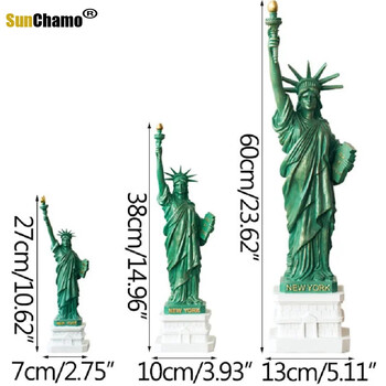 Τουριστικό αναμνηστικό του Creative Statue of Liberty Μοντέλο χειροτεχνίας Εμφάνιση ειδώλων Διακόσμηση επιφάνειας εργασίας σαλονιού