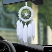 Dream Catcher Χειροποίητα φτερά Wind Chimes Κρεμαστό με καθρέφτη αυτοκινήτου Διακόσμηση φεστιβάλ Δώρα κρεβατοκάμαρας Κρεμαστά στολίδια