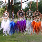 Φυσικός Αχάτης Dream Catchers 7 Chakra Crystal Gemstone Dream Catcher Life Crystal Feather Dream Catchers Κρεμάστρες κρεβατοκάμαρας