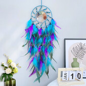 Dream Catcher Tree Of Life Κρυστάλλινα χειροποίητα φτερά Wind Chimes Κρεμάστρες τοίχου για κρεβατοκάμαρα Δημιουργικά δώρα για φεστιβάλ γενεθλίων