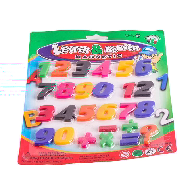 Magneți pentru frigider cu numere Magnet pentru frigider cu alfabet Litere magnetice și jucării cu cifre (tip litere majuscule + tip cifre)