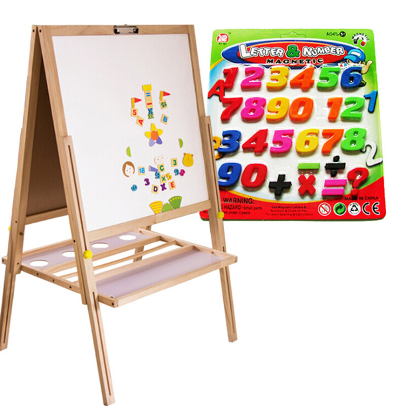 Magneți pentru frigider cu numere Magnet pentru frigider cu alfabet Litere magnetice și jucării cu cifre (tip litere majuscule + tip cifre)