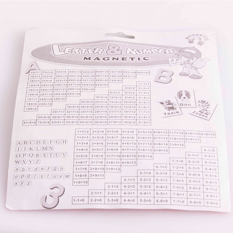 Magneți pentru frigider cu numere Magnet pentru frigider cu alfabet Litere magnetice și jucării cu cifre (tip litere majuscule + tip cifre)