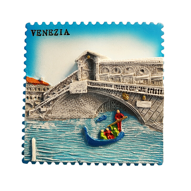 Europa，Italia，Veneția，Stereoscopic 3D，Suveniruri turistice，Pictură pe rășină，Decor acasă，Magneți de frigider ﻿
