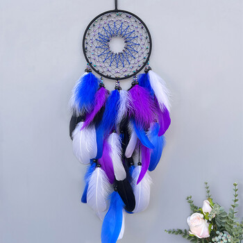 Dream Catcher Χειροποίητα πολύχρωμα φτερά Wind Chimes Κρεμαστό τοίχου Σαλόνι Υπνοδωμάτιο Κρεμαστά Στολίδια Δώρα για πάρτι