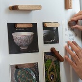 Εξάγωνα Ξύλινα Μαγνητικά Αυτοκόλλητα για Ψυγείο, Μαγνήτες Γραφείου, Διακόσμηση Πίνακα Μηνυμάτων