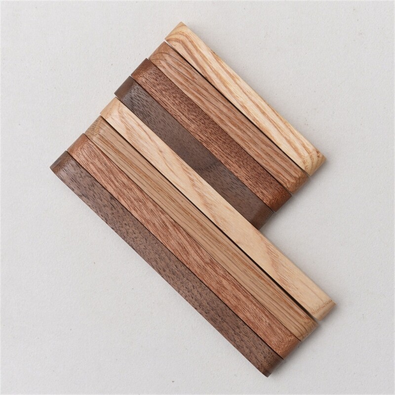 Autocolante magnetice din lemn hexagonal pentru frigider, magneți de birou, decor pentru mesaje