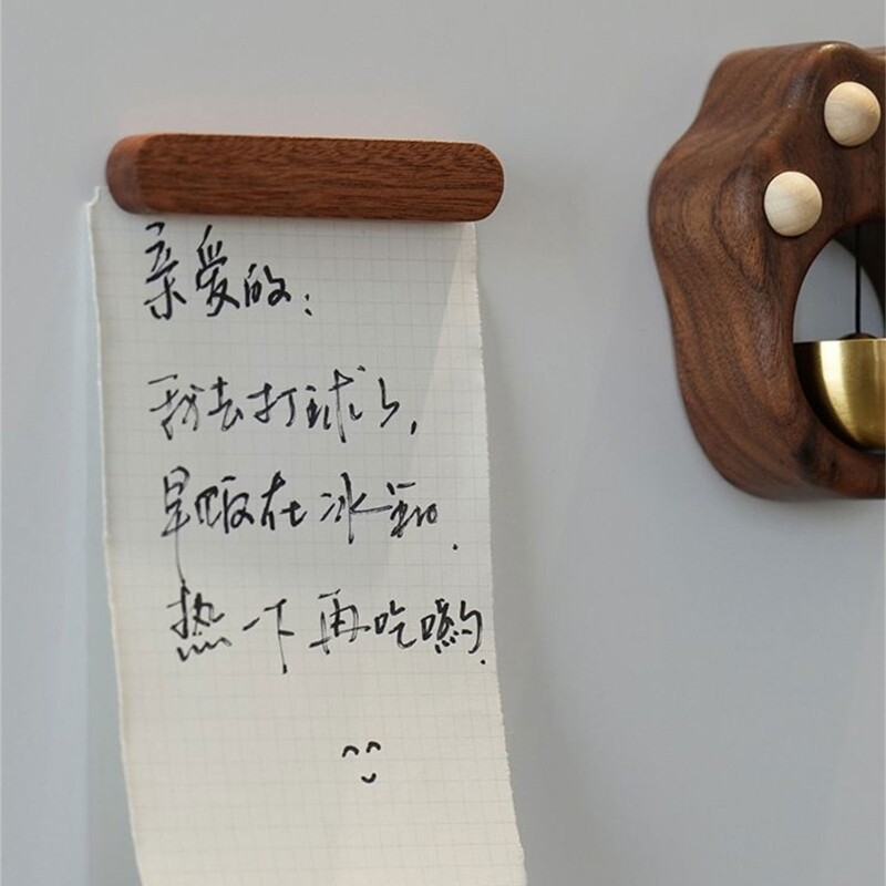 Autocolante magnetice din lemn hexagonal pentru frigider, magneți de birou, decor pentru mesaje