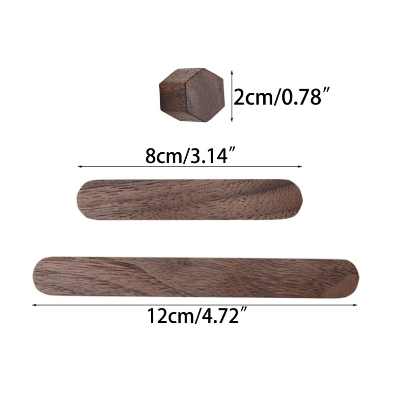 Autocolante magnetice din lemn hexagonal pentru frigider, magneți de birou, decor pentru mesaje