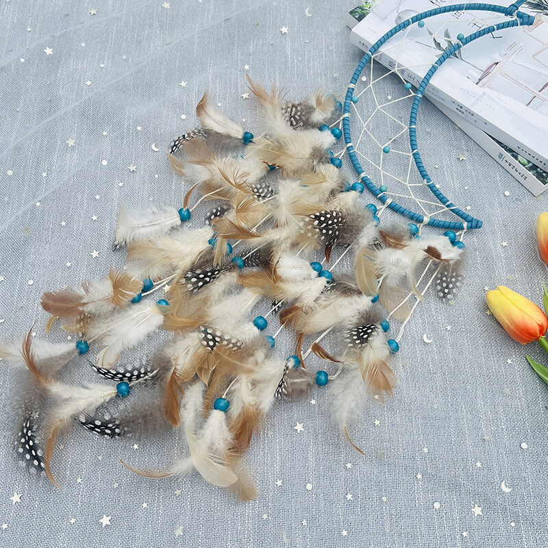 Apărător de vise Clopoței de vânt țesute manual Ornamente creative pentru agățat pe perete pentru sufragerie Cadouri de festival Accesorii pentru decorarea interioară