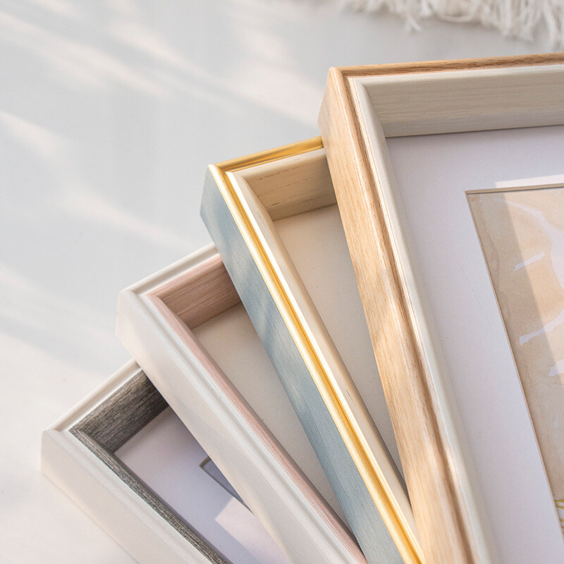 Ramă foto 5/6/7/8 inch Ramă foto dreptunghiulară din rășină Ramă din lemn pentru poze Decorarea casei Rame pentru poze de perete