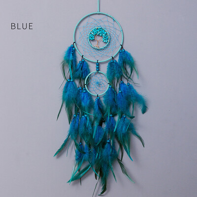 Dream Catcher Κρεμαστά στολίδια σαλονιού Κρυστάλλινο δέντρο της ζωής Χειροποίητα υφαντά Wind Chimes Δώρα γενεθλίων για φεστιβάλ Διακοσμήσεις σπιτιού