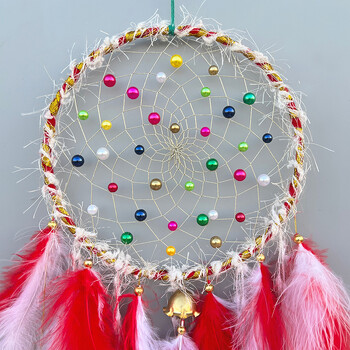 Dream Catcher Χειροποίητα Φτερά Wind Chimes Μενταγιόν τοίχου Κρεμαστά στολίδια κρεβατοκάμαρας Δημιουργικά δώρα φεστιβάλ γενεθλίων Διακόσμηση σπιτιού