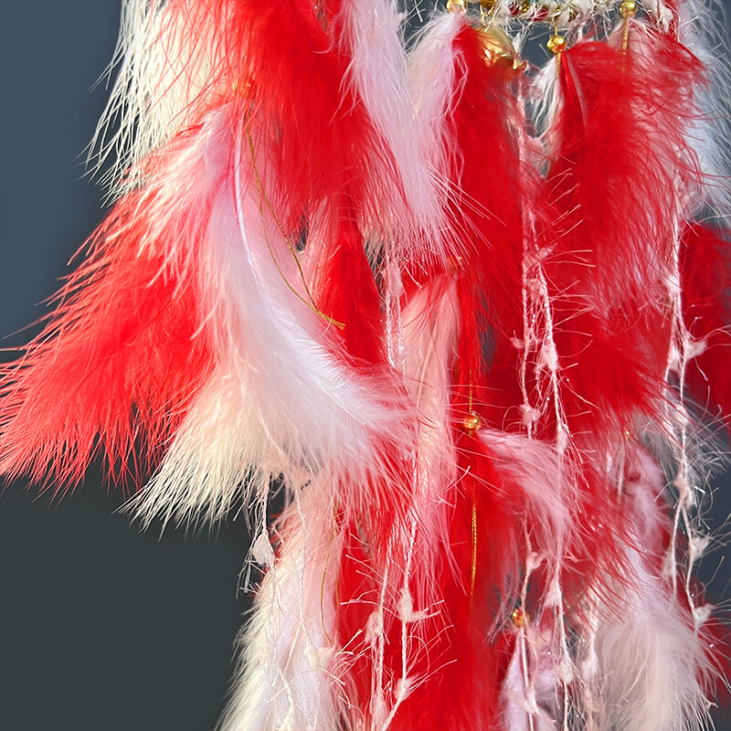 Apărător de vise Pene lucrate manual Clopoței de vânt Pandantive de perete Ornamente suspendate pentru dormitor Cadouri creative pentru festivalul de aniversare Decor pentru acasă