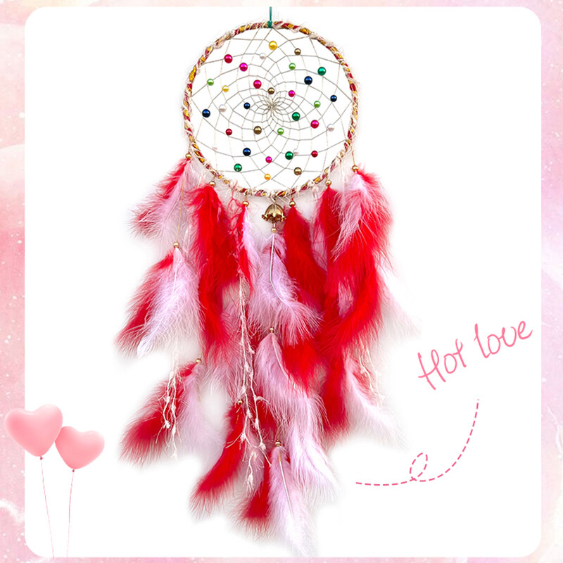 Apărător de vise Pene lucrate manual Clopoței de vânt Pandantive de perete Ornamente suspendate pentru dormitor Cadouri creative pentru festivalul de aniversare Decor pentru acasă