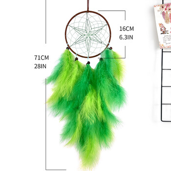 Dream Catcher Χειροποίητα πολύχρωμα φτερά Wind Chimes Σαλόνι Υπνοδωμάτιο κρεμαστά στολίδια Κρεμαστό τοίχου Δώρα Φεστιβάλ Διακόσμηση σπιτιού