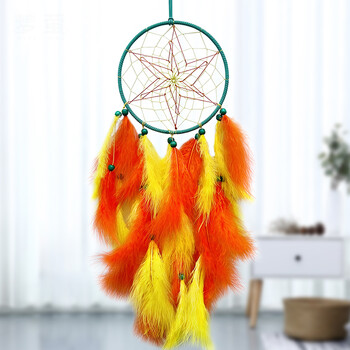 Dream Catcher Χειροποίητα πολύχρωμα φτερά Wind Chimes Σαλόνι Υπνοδωμάτιο κρεμαστά στολίδια Κρεμαστό τοίχου Δώρα Φεστιβάλ Διακόσμηση σπιτιού