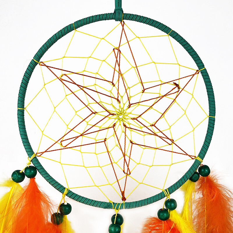 Atrapator de vise, clopoței de vânt cu pene colorate, lucrate manual, sufragerie, ornamente suspendate, pandantiv de perete, cadouri de festival, decor acasă