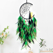 Nordic Dream Catcher Χειροποίητα υφαντά Wind Chimes Πολύχρωμη κρεμάστρα τοίχου με φτερά για το σαλόνι Δώρα για διακοπές στο υπνοδωμάτιο Διακοσμήσεις σπιτιού