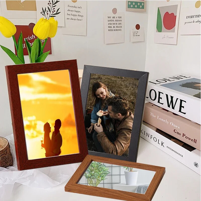 Tasuta kohandatud fotode printimine ja raam, tipptasemel täispuidust raami tootmine, kohandatud kingitus sõpradele, perefotode grupp