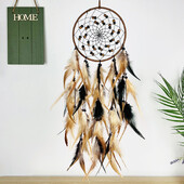 Dream Catcher Feather Wind Chime Hand Woven Crafts Εξωτερικός κήπος Υπνοδωμάτιο κρεμαστά στολίδια Χριστουγεννιάτικα δώρα γενεθλίων Διακόσμηση σπιτιού