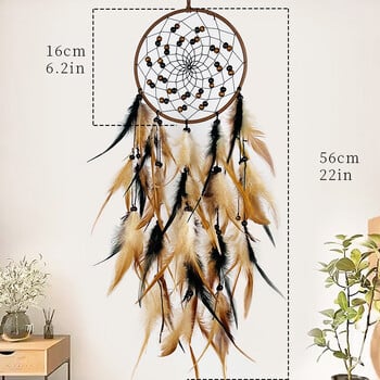 Dream Catcher Feather Wind Chime Hand Woven Crafts Εξωτερικός κήπος Υπνοδωμάτιο κρεμαστά στολίδια Χριστουγεννιάτικα δώρα γενεθλίων Διακόσμηση σπιτιού