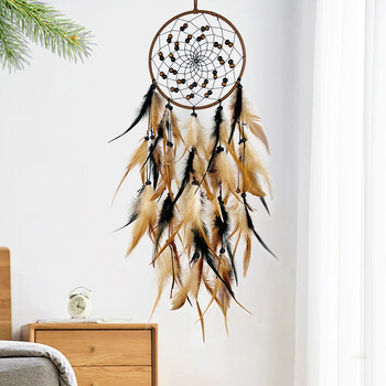 Dream Catcher Feather Wind Chime Hand Woven Crafts Εξωτερικός κήπος Υπνοδωμάτιο κρεμαστά στολίδια Χριστουγεννιάτικα δώρα γενεθλίων Διακόσμηση σπιτιού