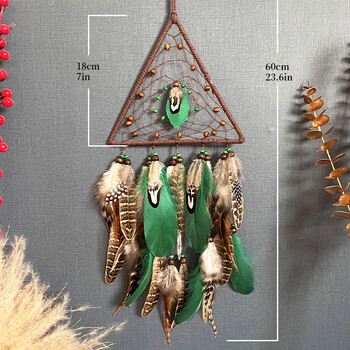 Triangle Dream Catcher Wind Chime Κρεμαστή διακόσμηση Νέα χειροτεχνία Δημιουργική διακόσμηση σαλονιού Δώρο κρεβατοκάμαρας Wind Chime