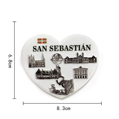 Ευρώπη Ισπανία Tenerife Valencia San Sebastian Magnetic Refrigerator Collection Αυτοκόλλητα Μαγνήτες Ψυγείου